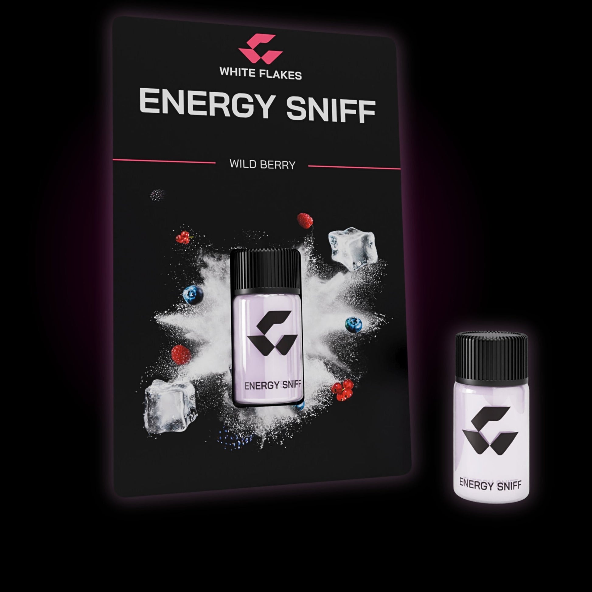 Der whiteflakes energy sniff mit Geschmack Wild Berry